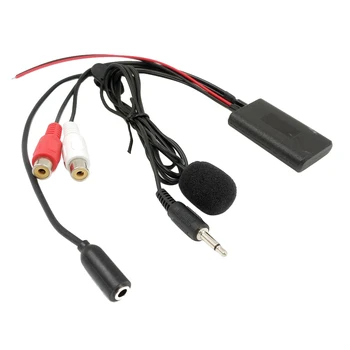 Универсално автомобилно радио, 3.5 мм RCA аудио AUX вход за Микрофон Bluetooth кабел за Pioneer за Hyundai за Nissan за Mazda