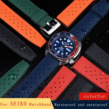 За Seiko SRP777J1 нова каишка за гмуркане водоустойчив гривна от премиум-клас гумена каишка за часовник мек, удобен и нелипкий 20 22 мм