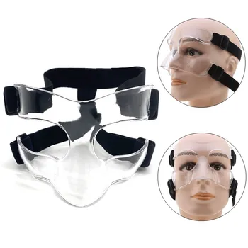 Спортен шлем за носа, Баскетболно маска, защита за носа, щит за лице, Защитна маска с регулируема еластична лента, противоударное обзавеждане
